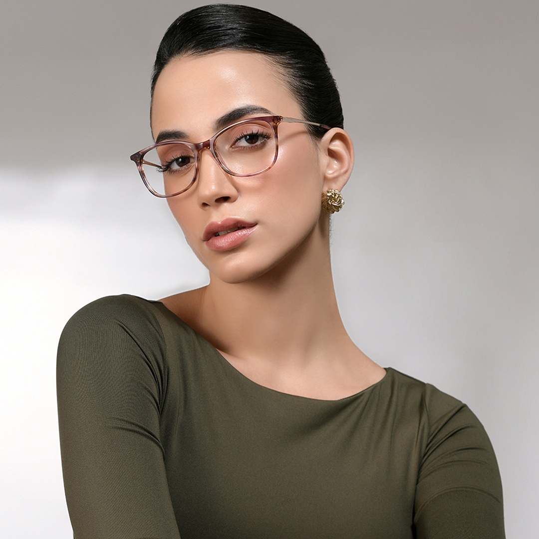 Vincent Chase Purple Full Rim Cat Eye right side