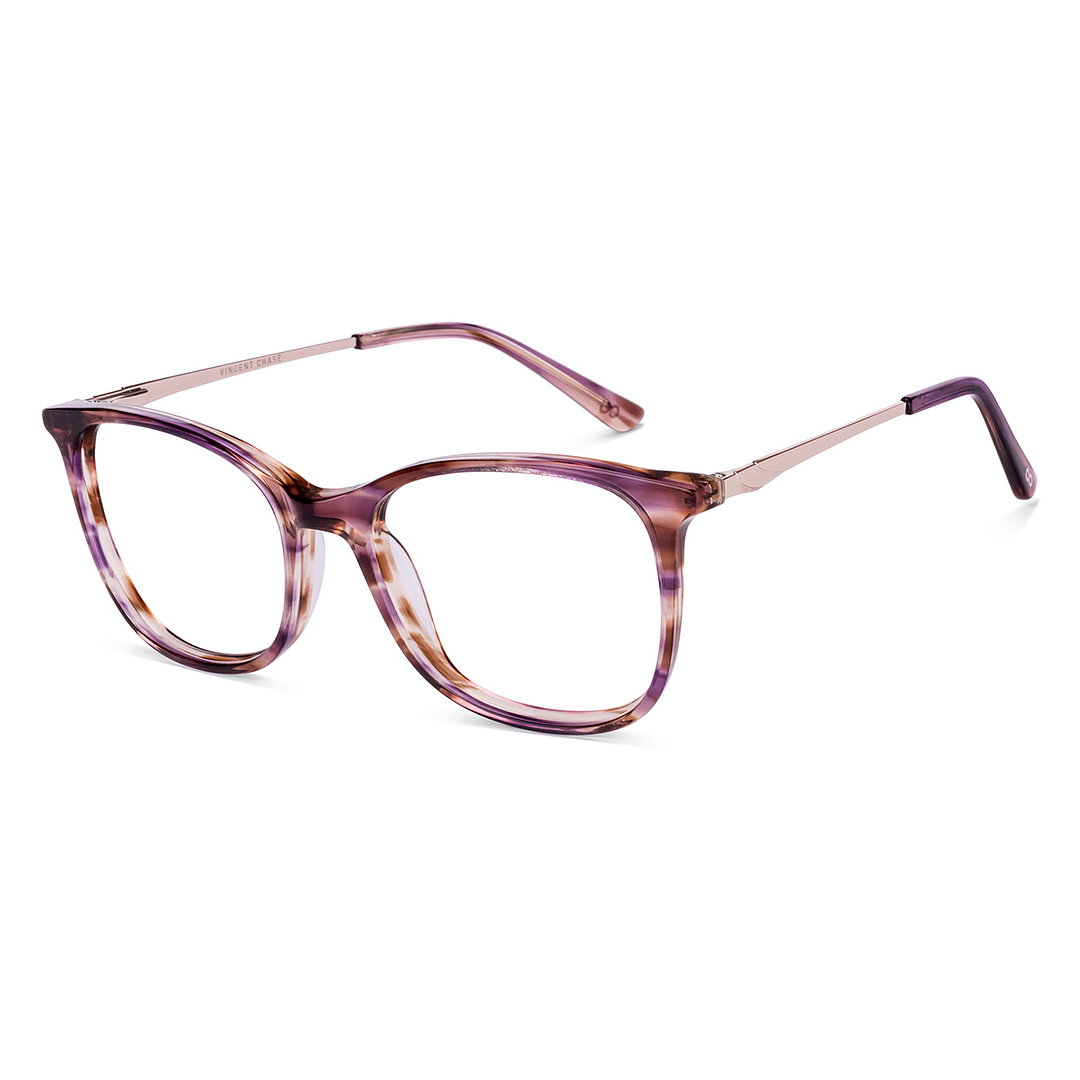 Vincent Chase Purple Full Rim Cat Eye left side