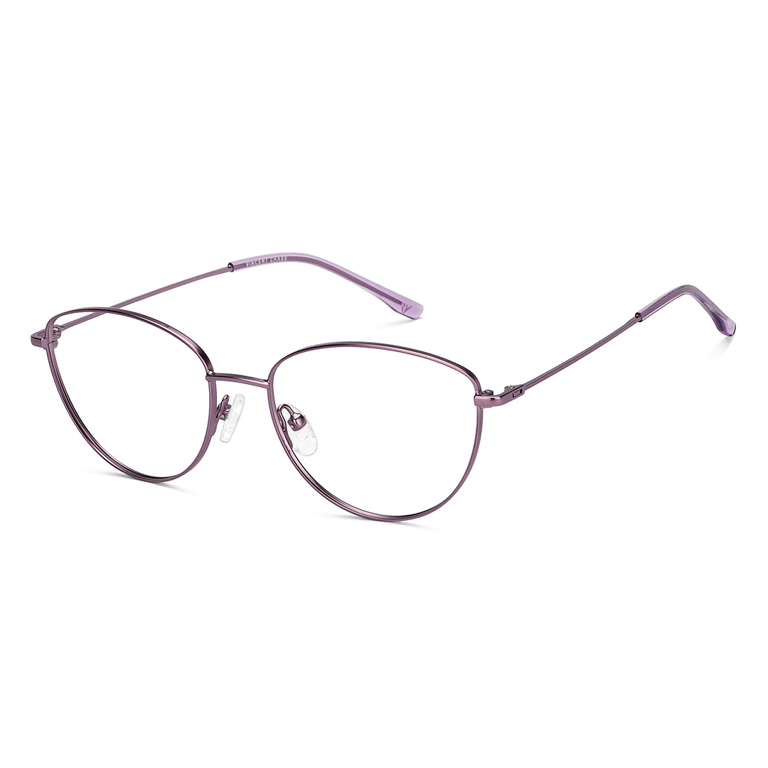 Buy Purple Full Rim Cat Eye Vincent Chase Sleek Steel VC E16789-C3
