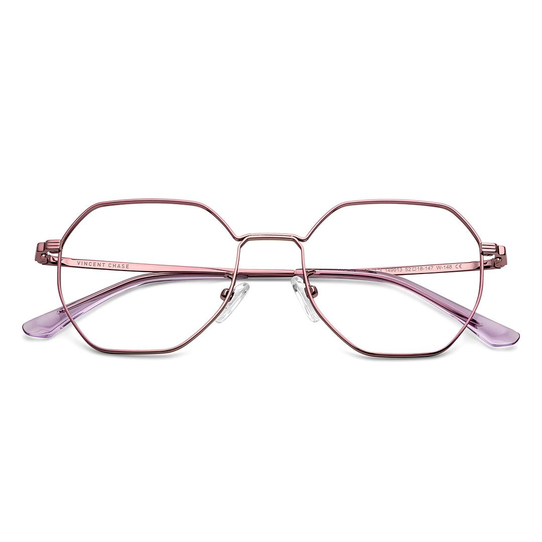 Vincent Chase Online Purple Full Rim Geometric left side