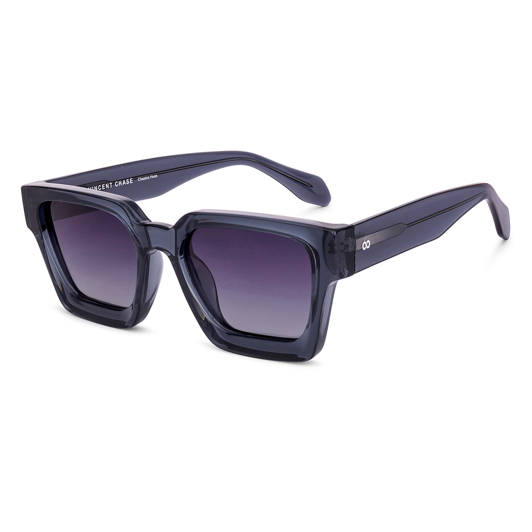 Purple Gradient Grey Full Rim Square Vincent Chase Non-metal VC