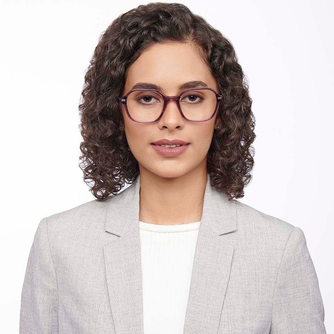 Vincent Chase Online Purple Transparent Full Rim Geometric right side