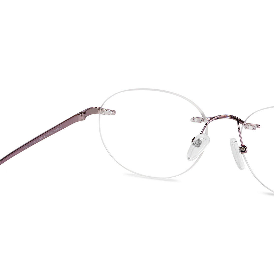 Vincent Chase Online Purple Rimless Round right side