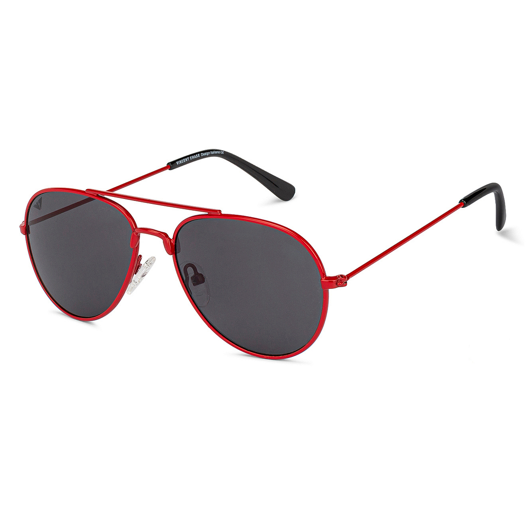 Hooper Red Full Rim Aviator right side
