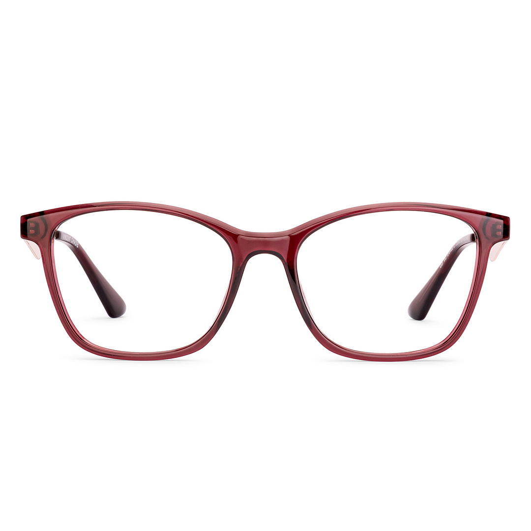 Buy Red Multicolor Full Rim Square Vincent Chase Hybrid VC E18402