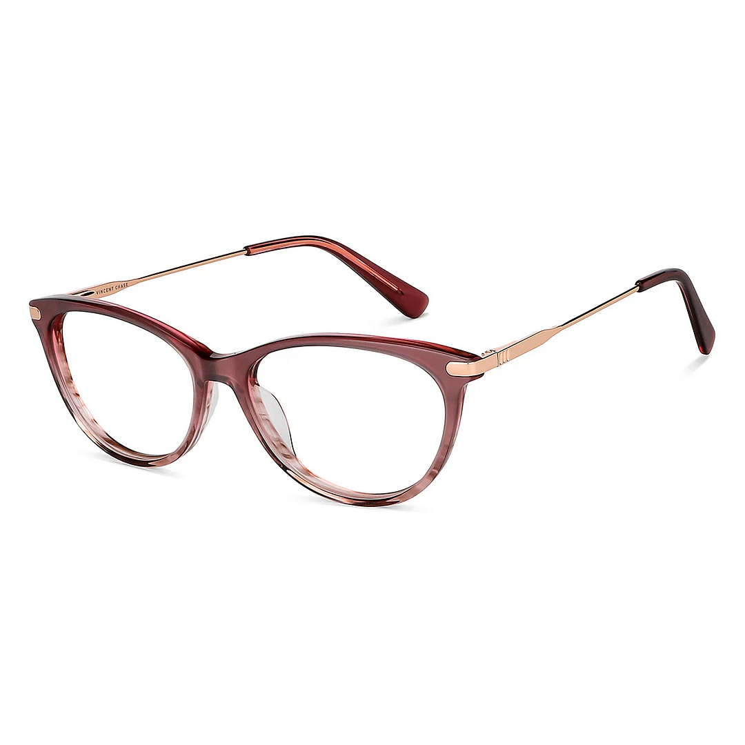 Vincent Chase Red Full Rim Cat Eye right side