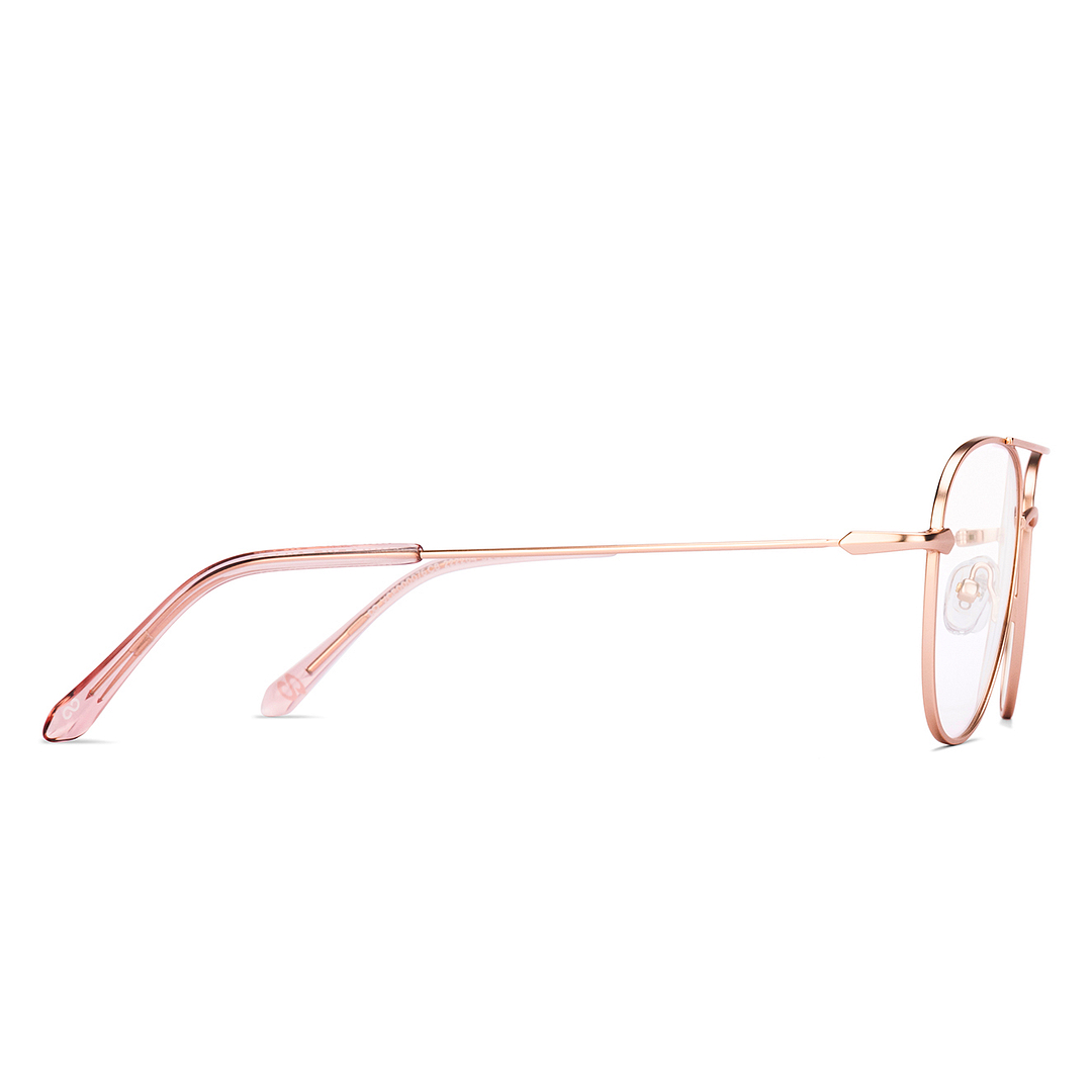Buy Rose Gold Full Rim Aviator Vincent Chase SLEEK STEEL VC