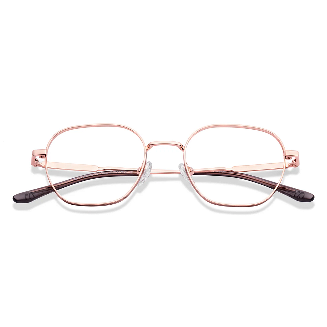 Vincent Chase Online Rose Gold Full Rim Geometric left side