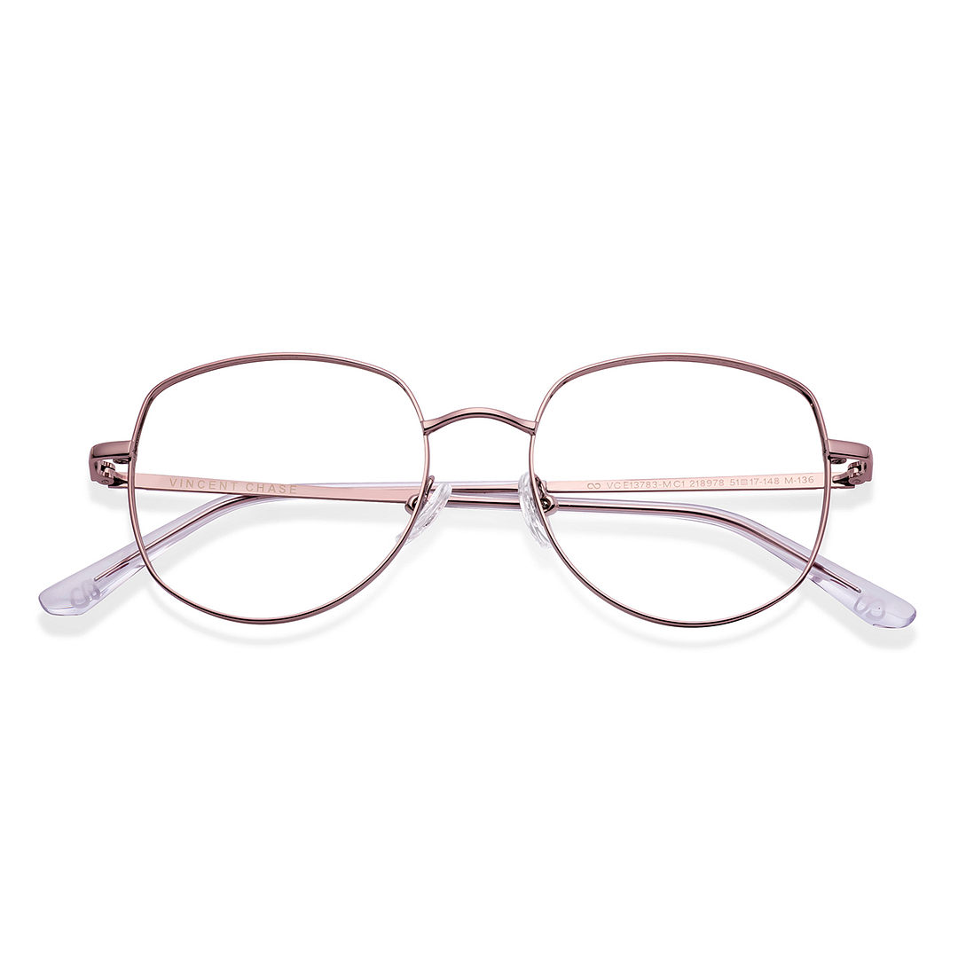 Vincent Chase Online Rose Gold Full Rim Geometric left side