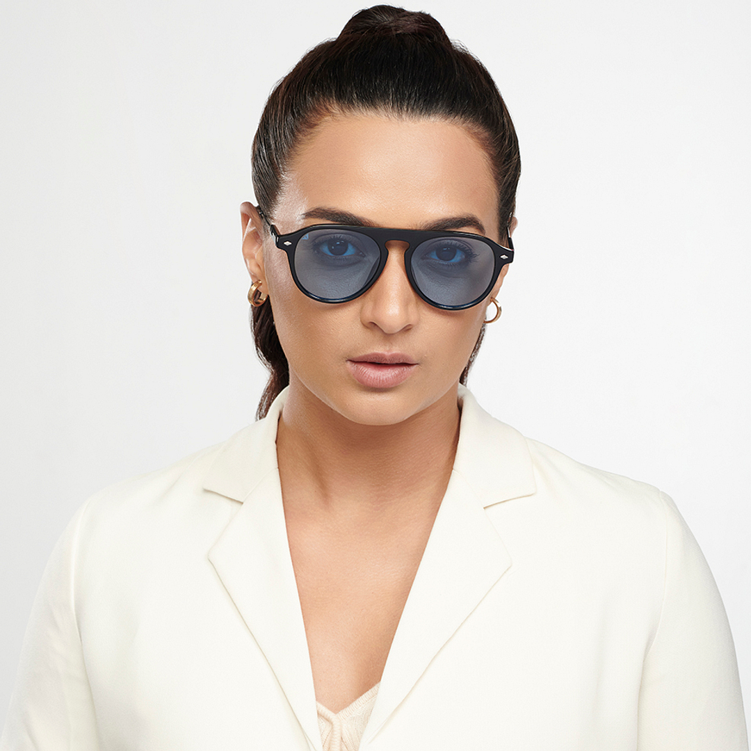 Vincent Chase Online Black Full Rim Aviator right side