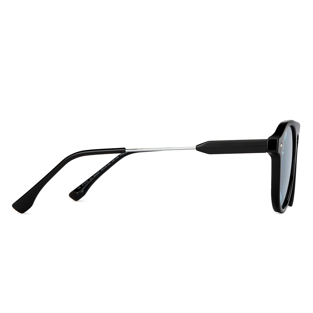 Vincent Chase Online Black Full Rim Aviator left side