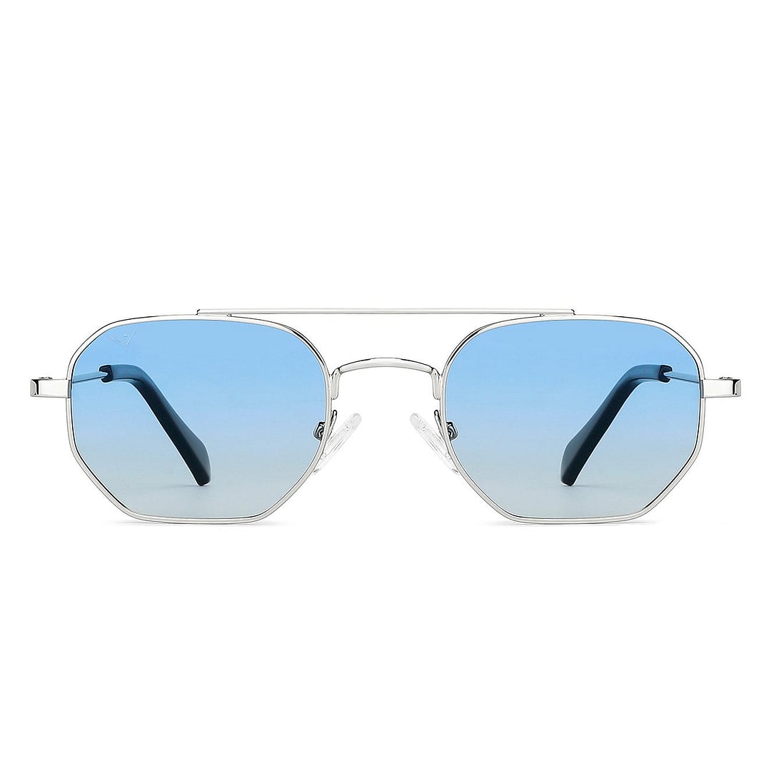 Vincent Chase Polarized Silver Full Rim Geometric right side