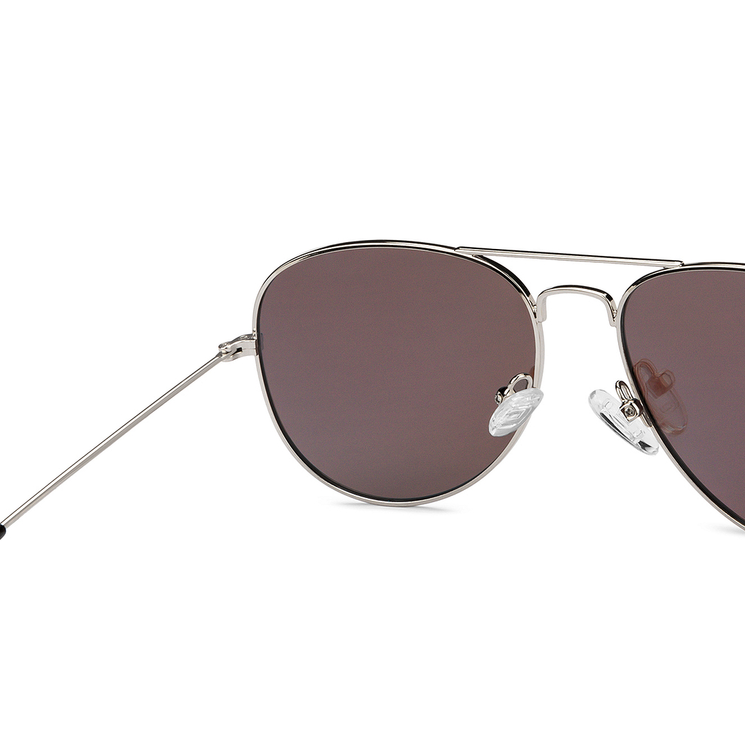 Vincent Chase Online Silver Full Rim Aviator right side
