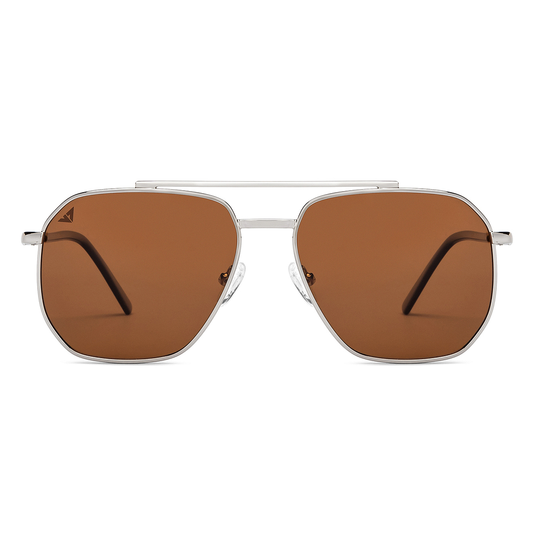 Vincent Chase Polarized Silver Full Rim Square right side