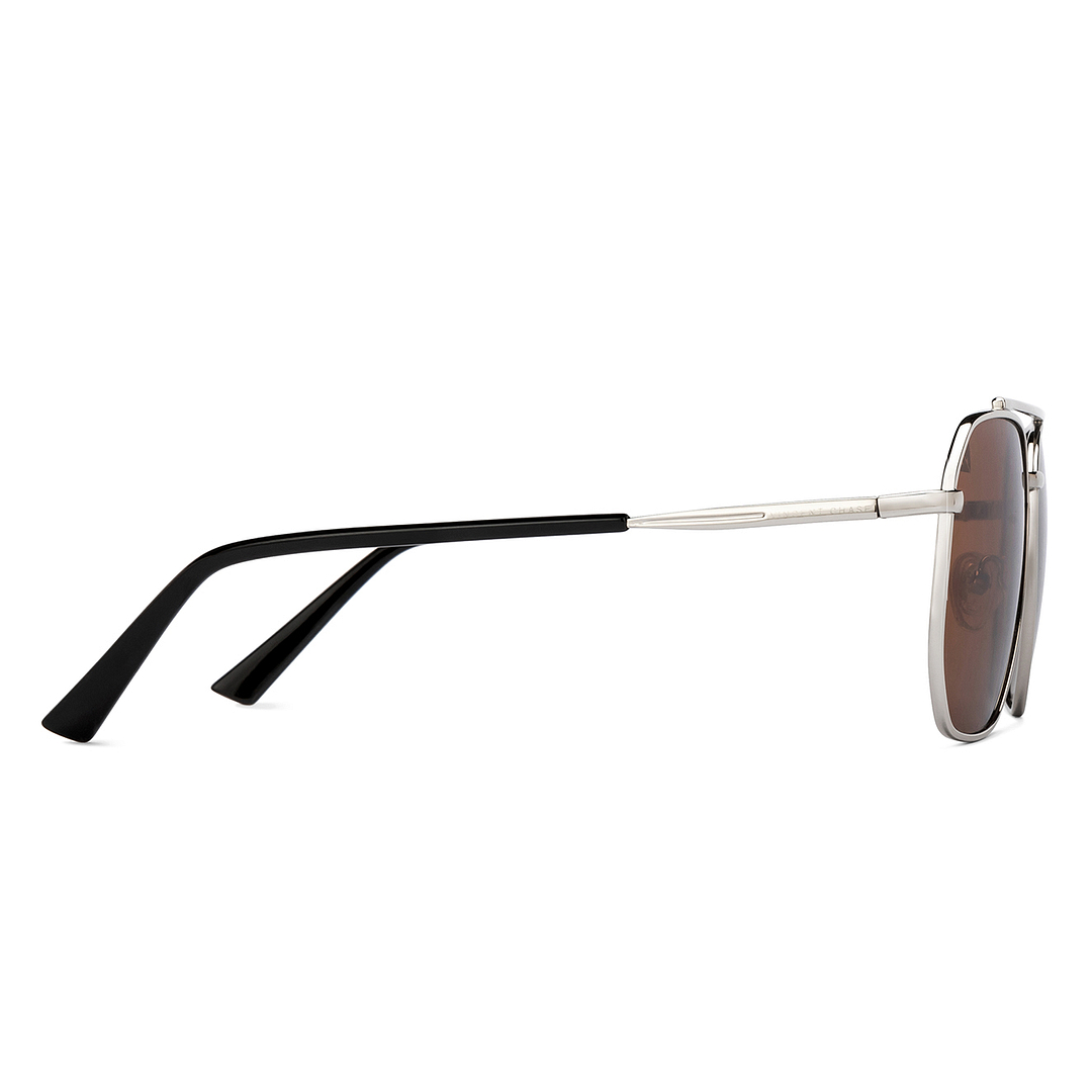 Vincent Chase Polarized Silver Full Rim Square right side