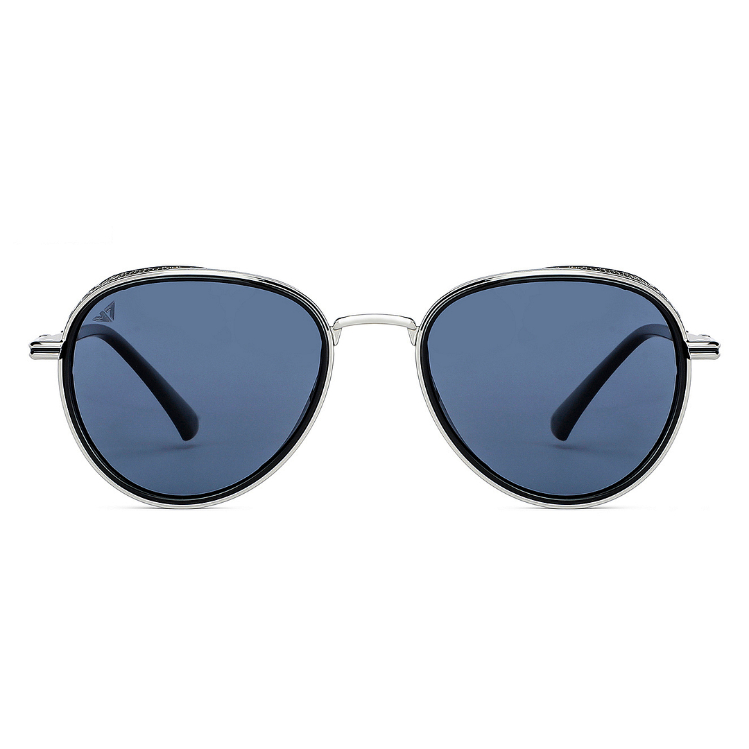 Vincent Chase Polarized Silver Full Rim Aviator right side