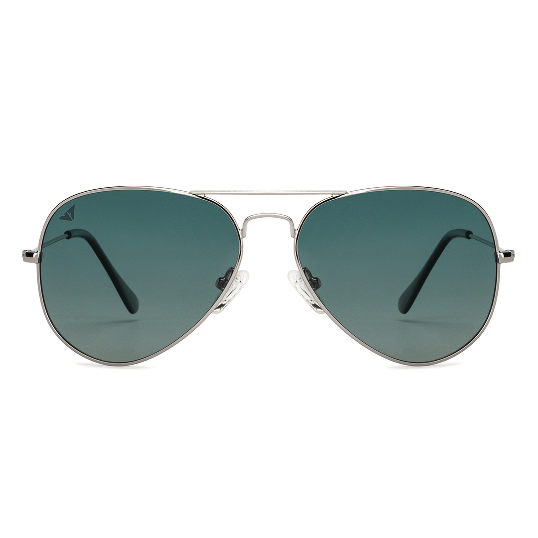 Vincent Chase Online Silver Full Rim Aviator left side
