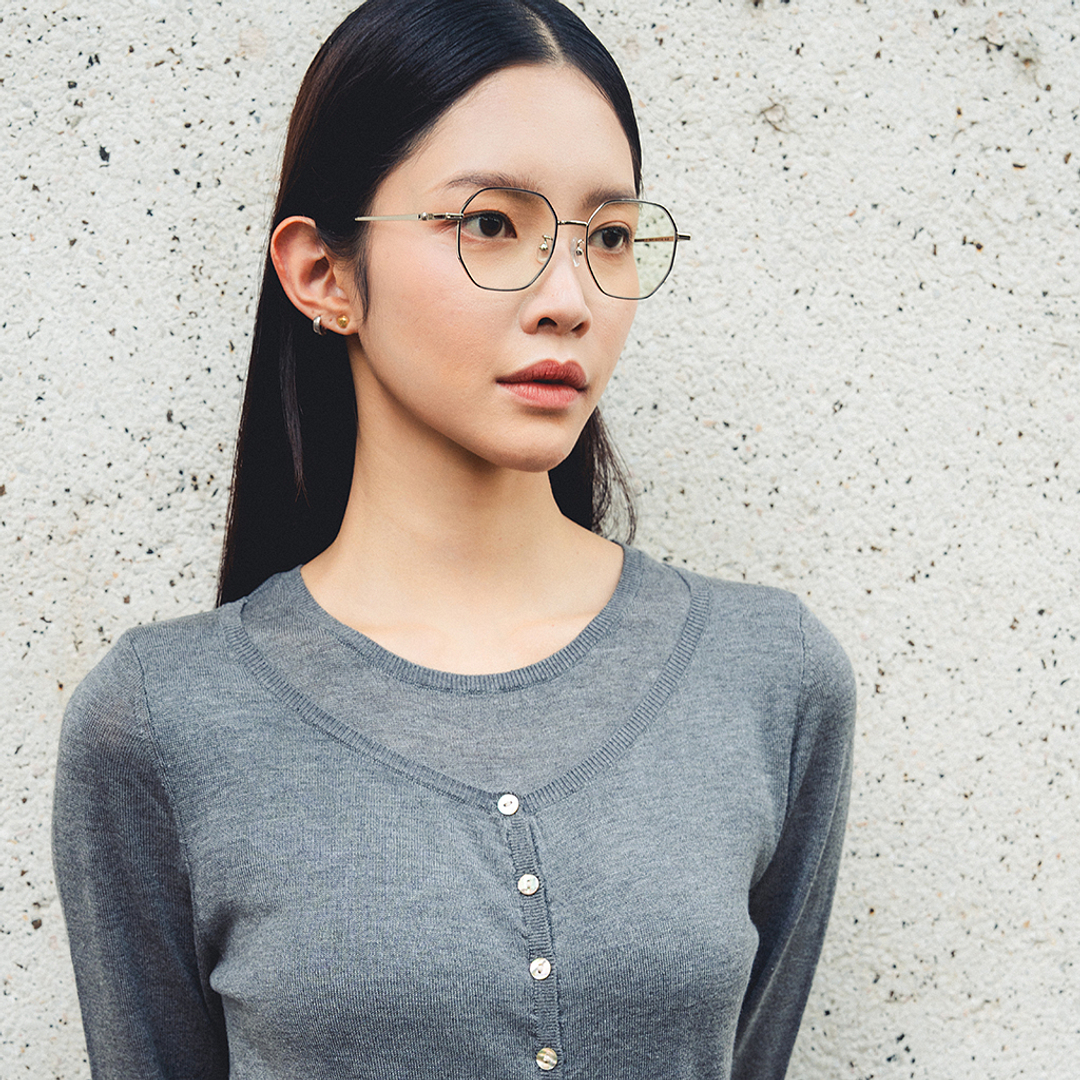 Vincent Chase Online Silver Full Rim Geometric right side