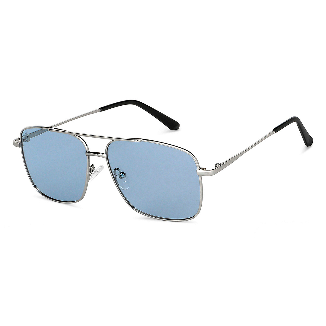 Vincent Chase Polarized Silver Full Rim Square left side