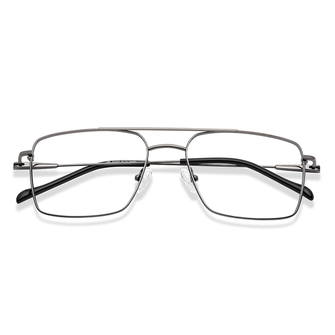 Vincent Chase Online Silver Full Rim Rectangle left side