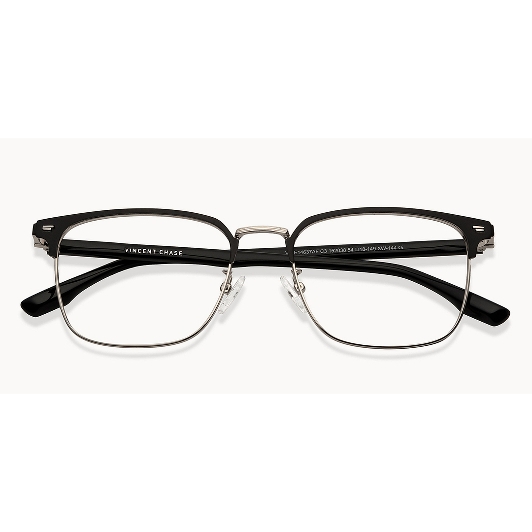 Vincent Chase Online Silver Full Rim Square left side