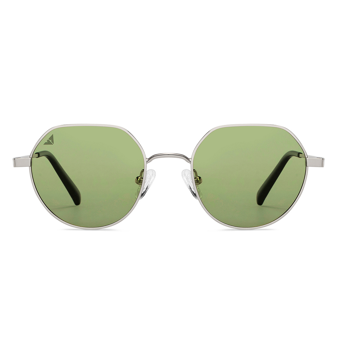Vincent Chase Online Silver Full Rim Geometric left side