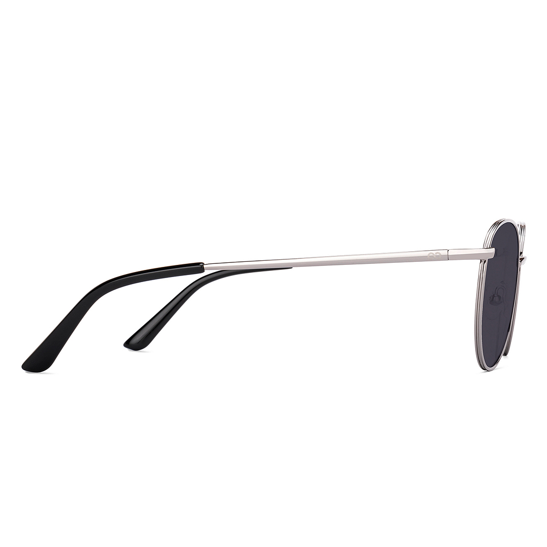 Vincent Chase Online Silver Full Rim Round left side