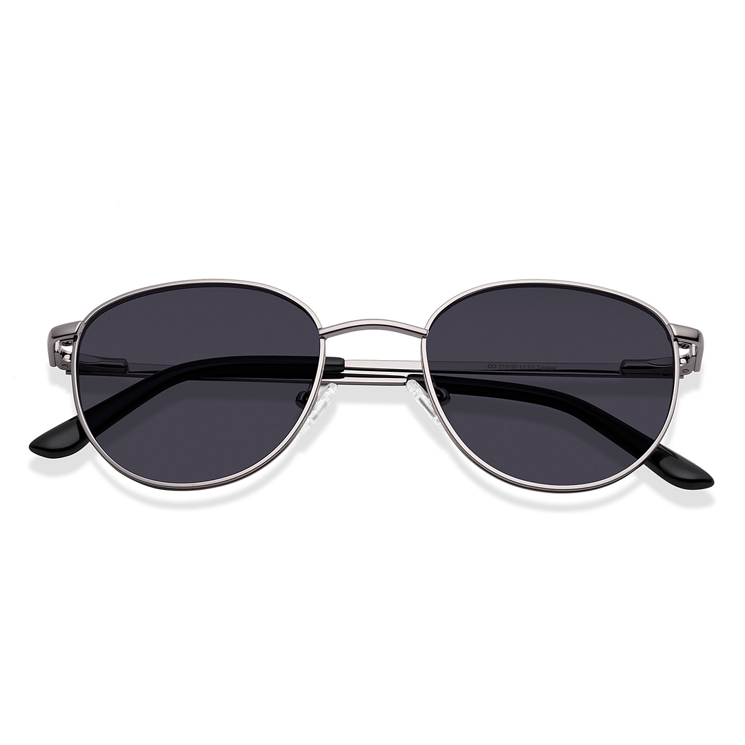 Vincent Chase Online Silver Full Rim Round left side