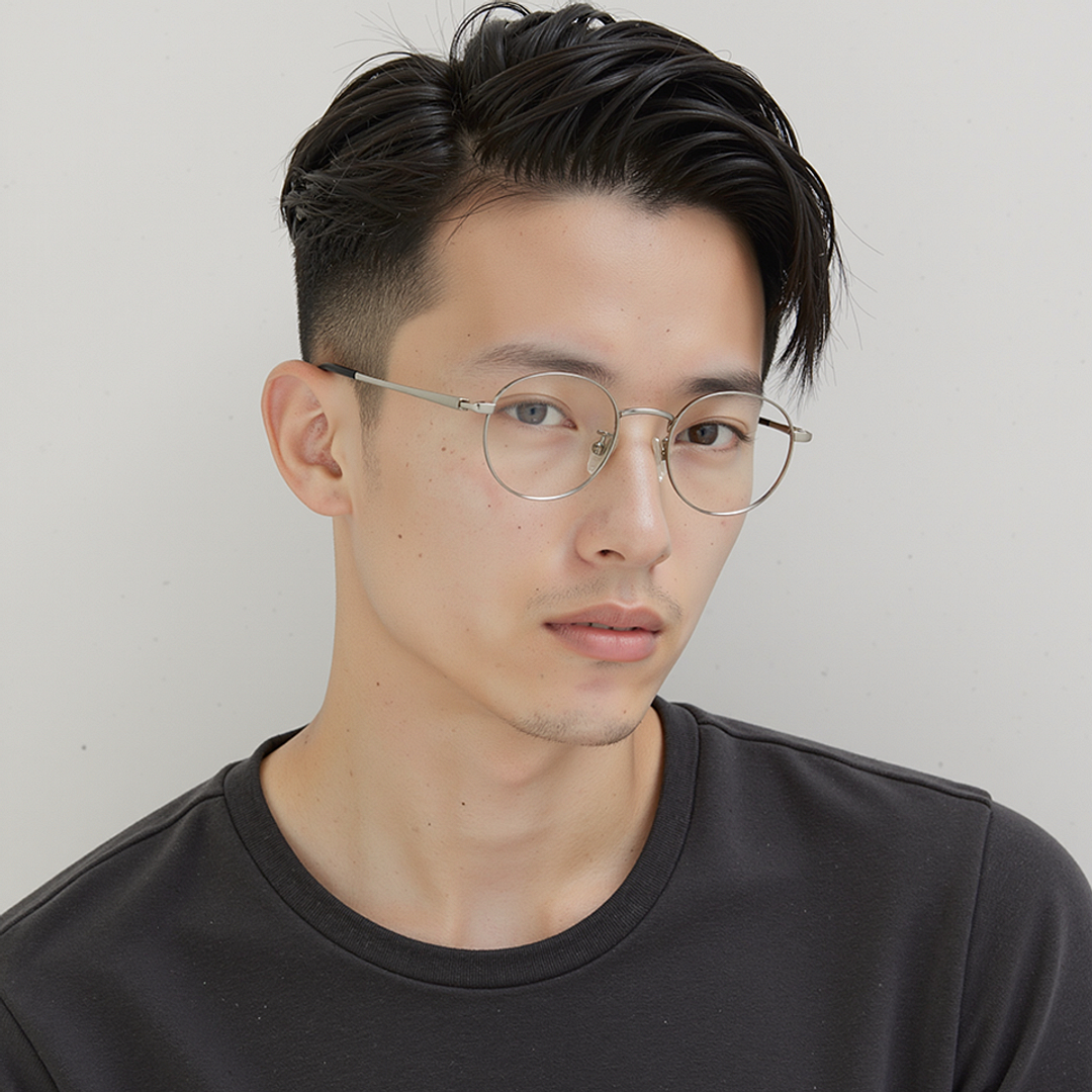 Vincent Chase Online Silver Full Rim Round right side