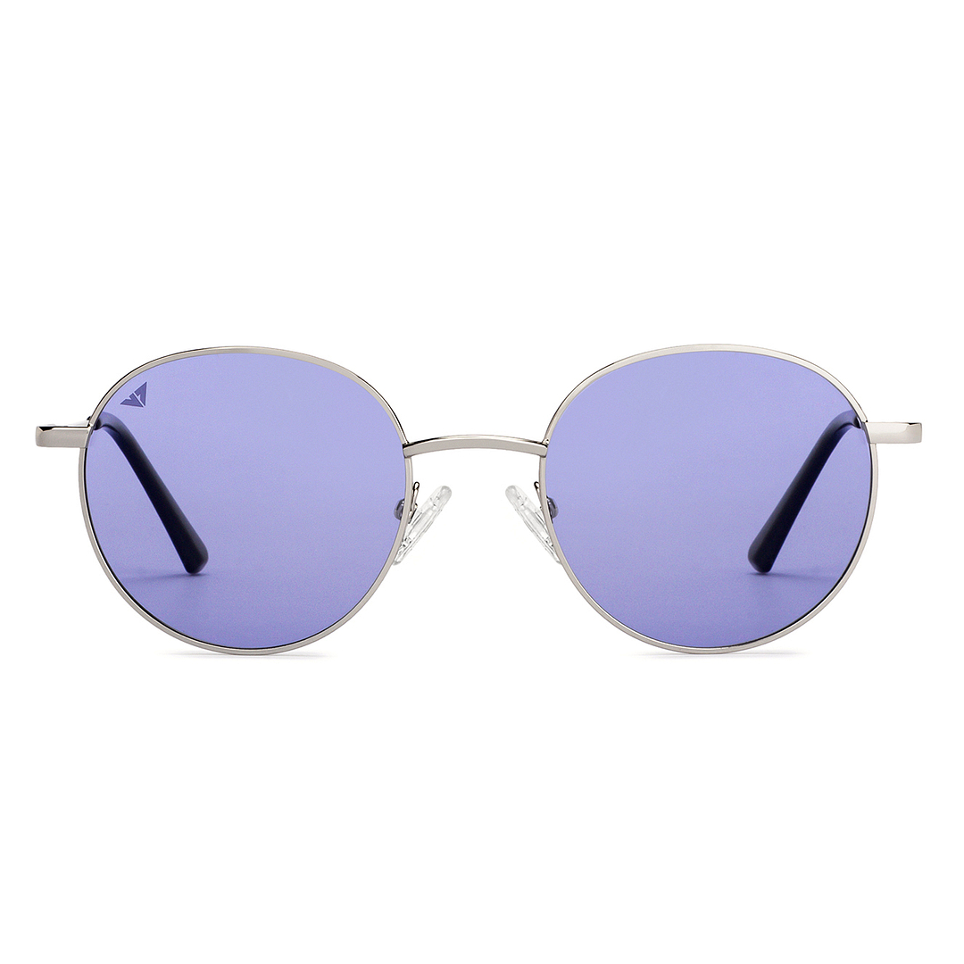 Vincent Chase Online Silver Full Rim Round left side