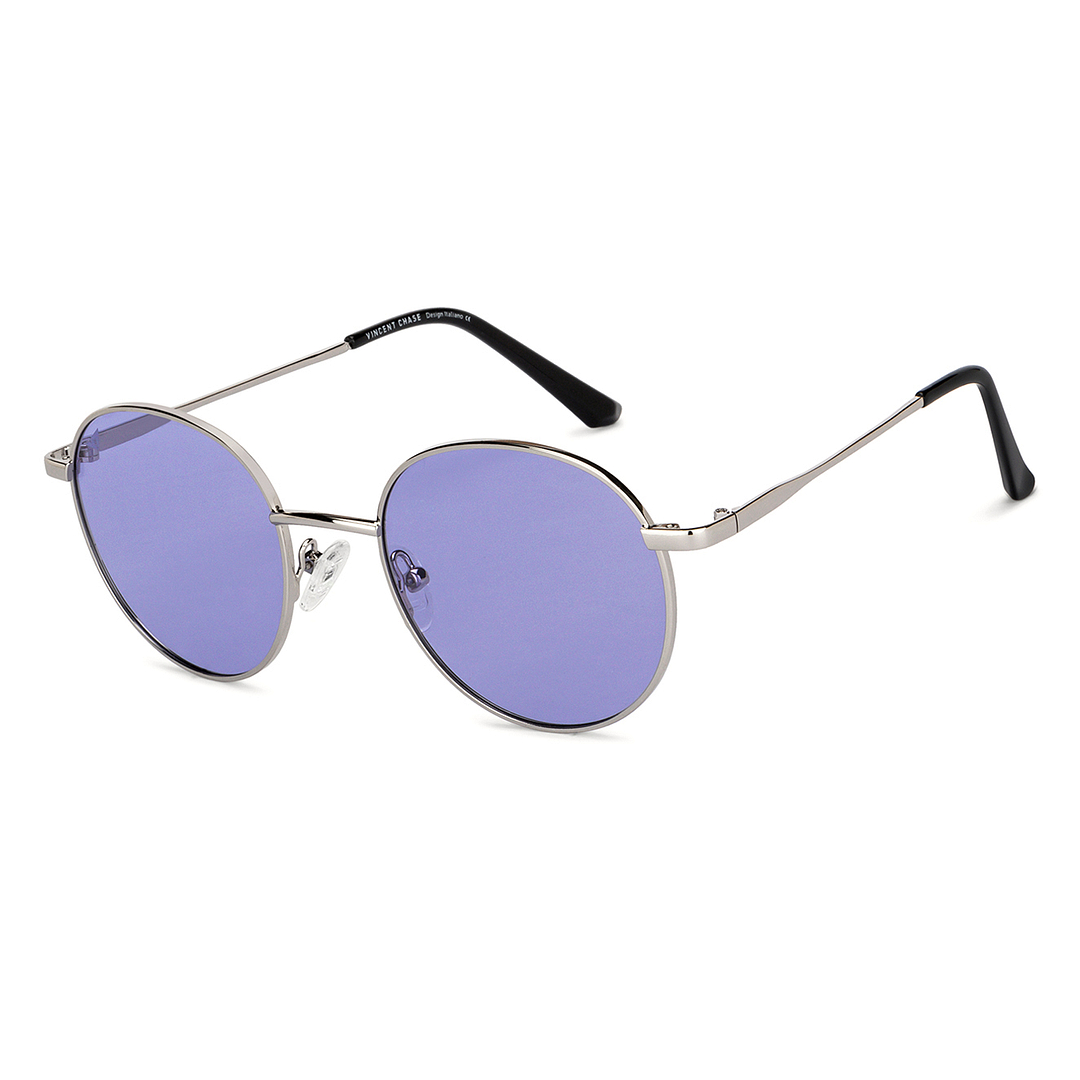 Vincent Chase Online Silver Full Rim Round right side