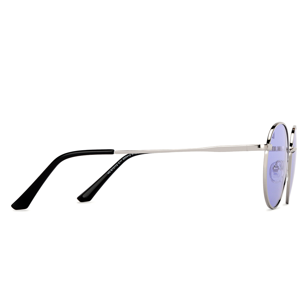 Vincent Chase Online Silver Full Rim Round left side