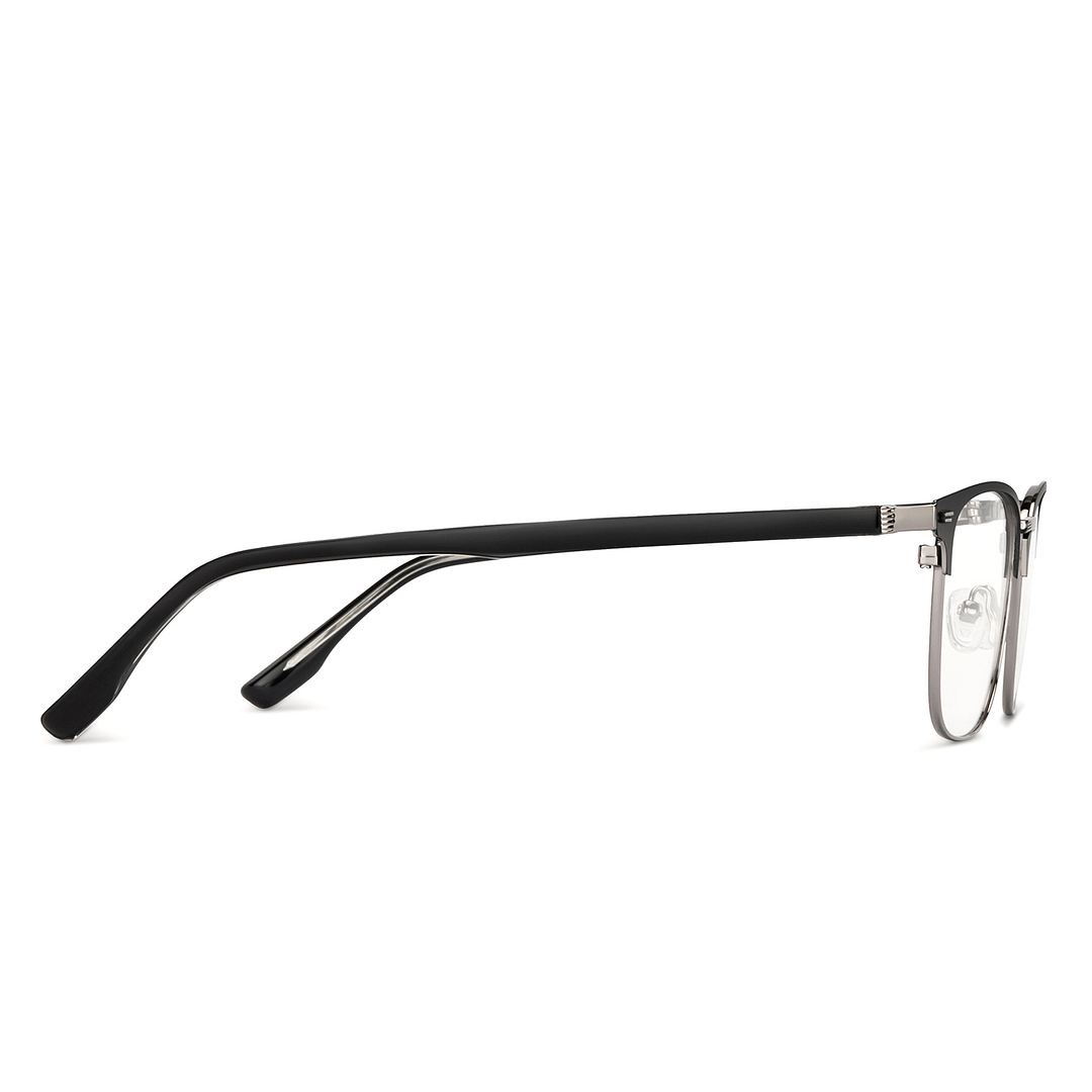 Vincent Chase Silver Full Rim Square left side