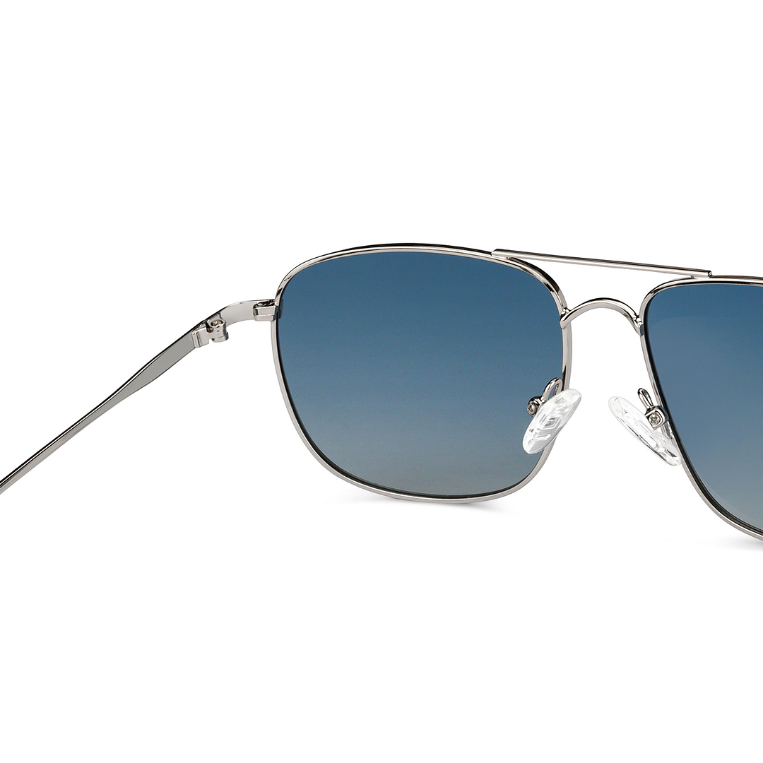 Vincent Chase Polarized Silver Full Rim Square right side