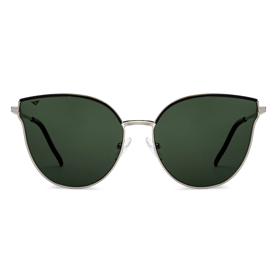 Vincent Chase Online Silver Full Rim Cat Eye left side