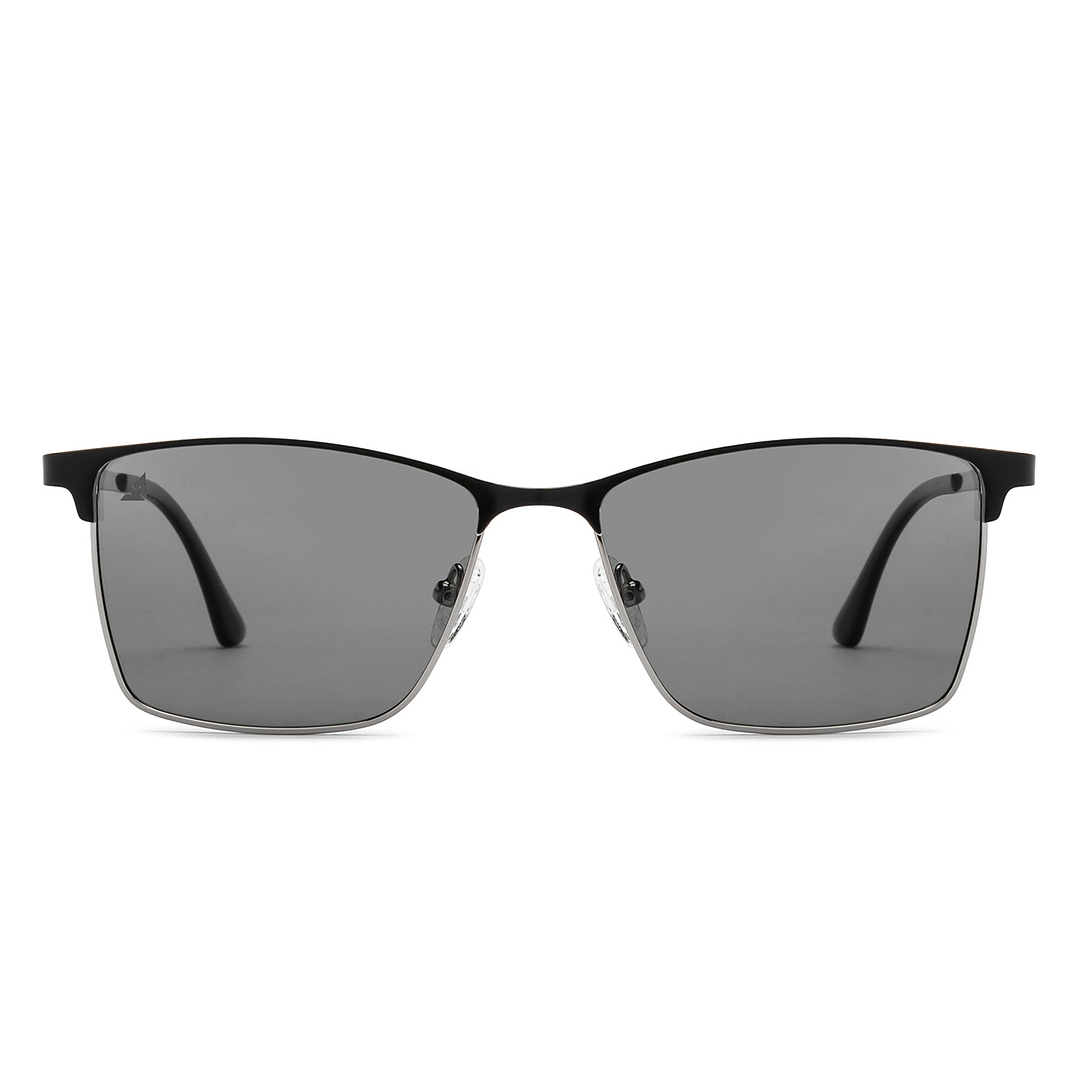 Vincent Chase Polarized Silver Full Rim Clubmaster right side