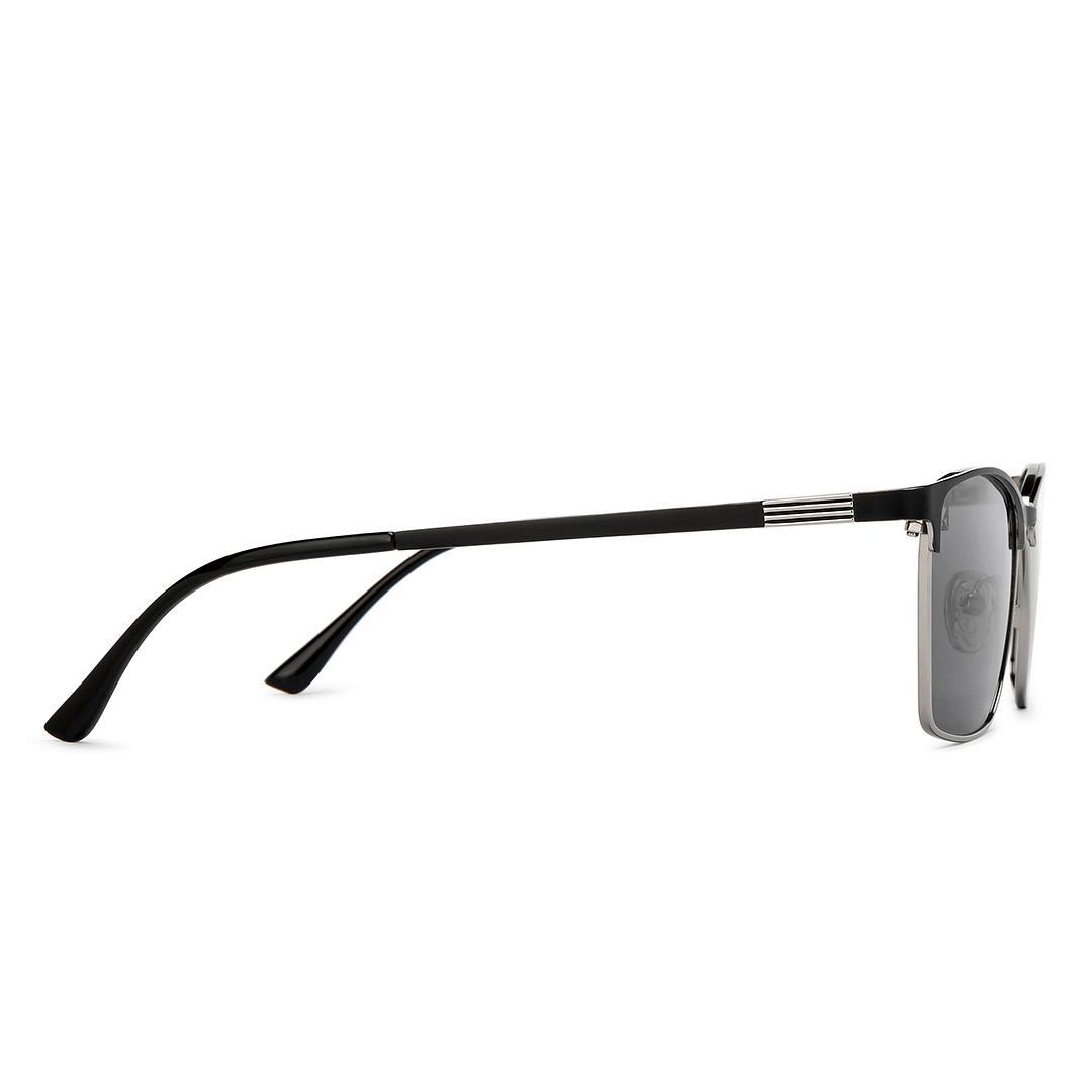 Vincent Chase Polarized Silver Full Rim Clubmaster left side