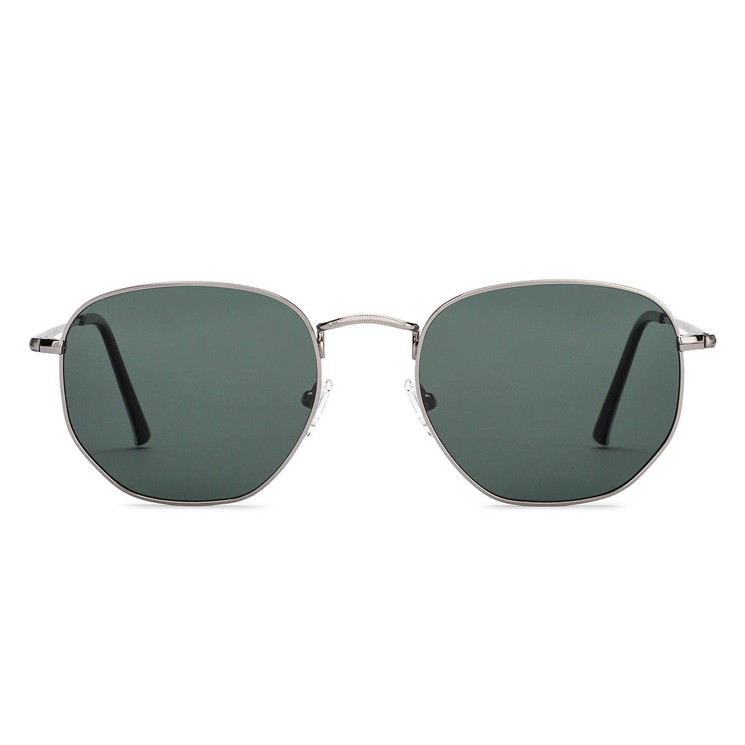 Vincent Chase Polarized Silver Full Rim Geometric right side