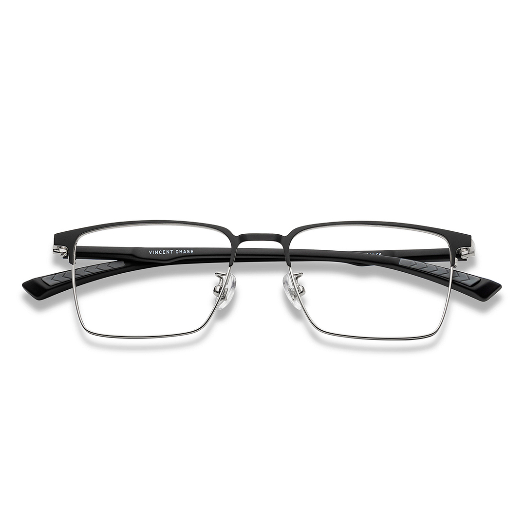 Vincent Chase Online Silver Full Rim Rectangle left side