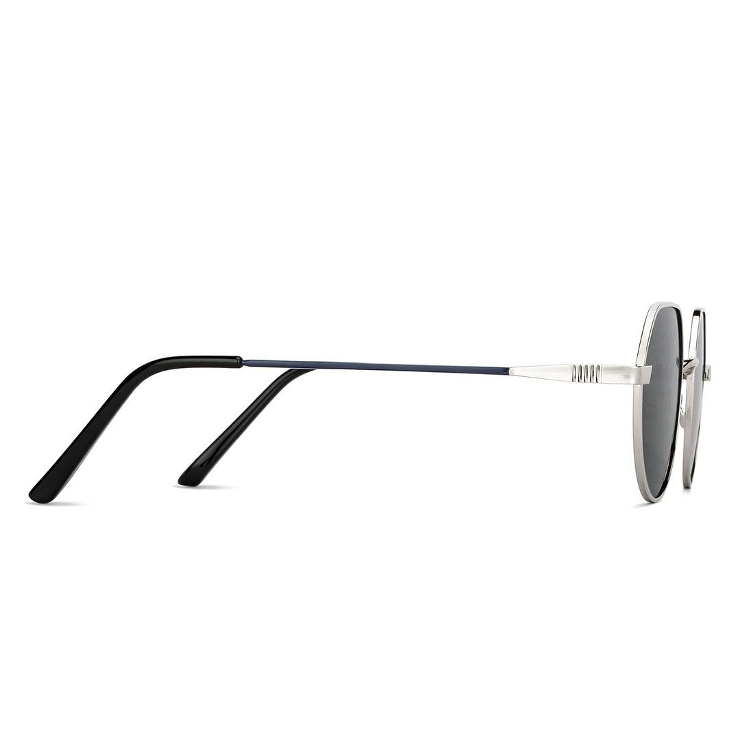 Vincent Chase Online Silver Full Rim Geometric left side