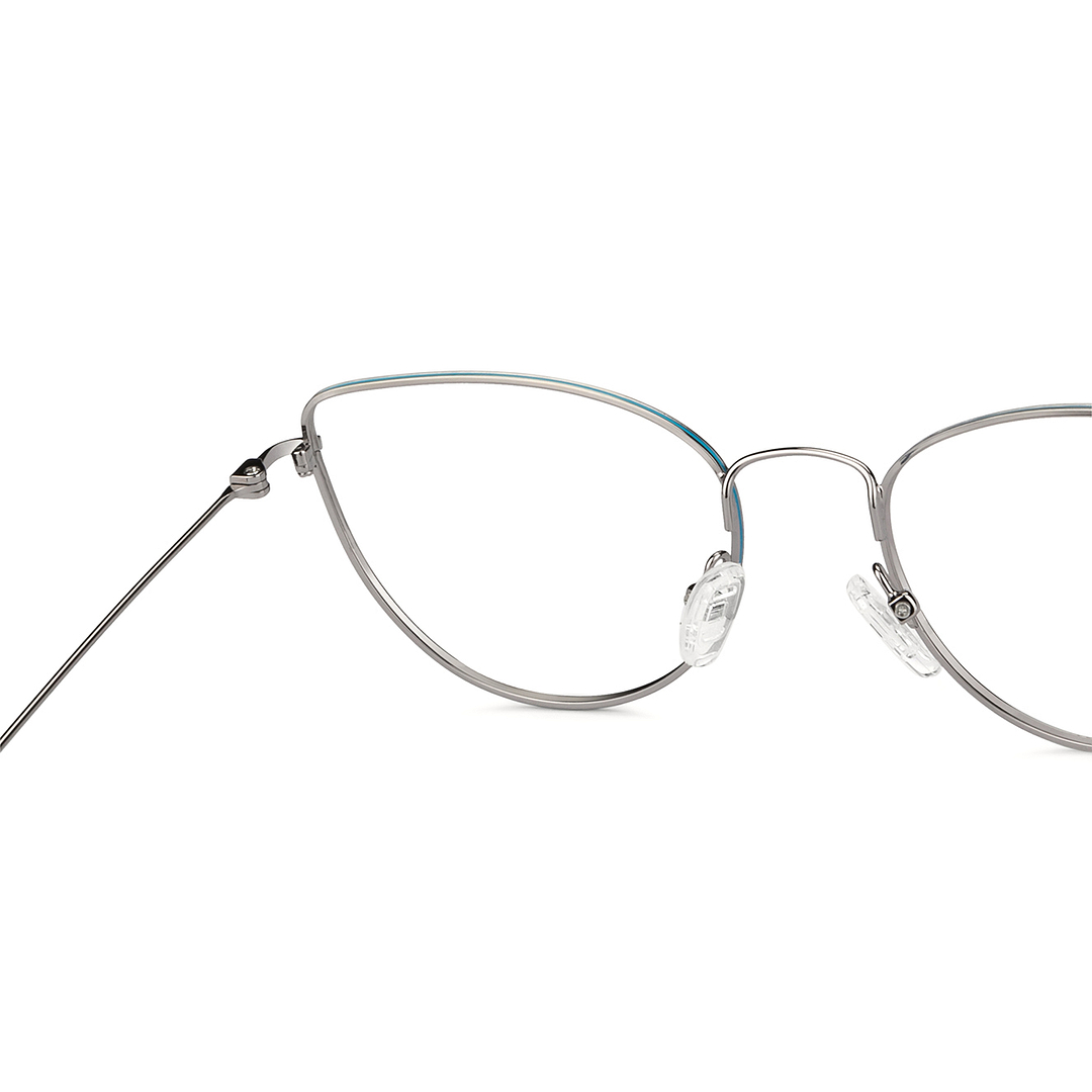 Vincent Chase Online Silver Full Rim Cat Eye right side
