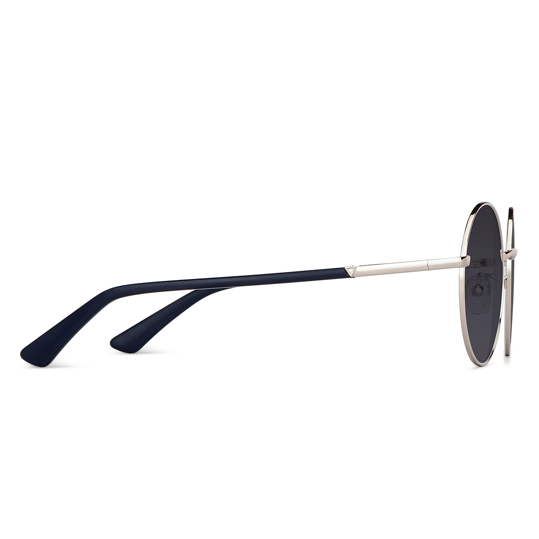 Vincent Chase Online Silver Full Rim Round left side