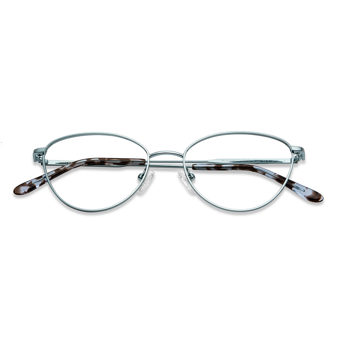 Vincent Chase Online Silver Full Rim Cat Eye left side