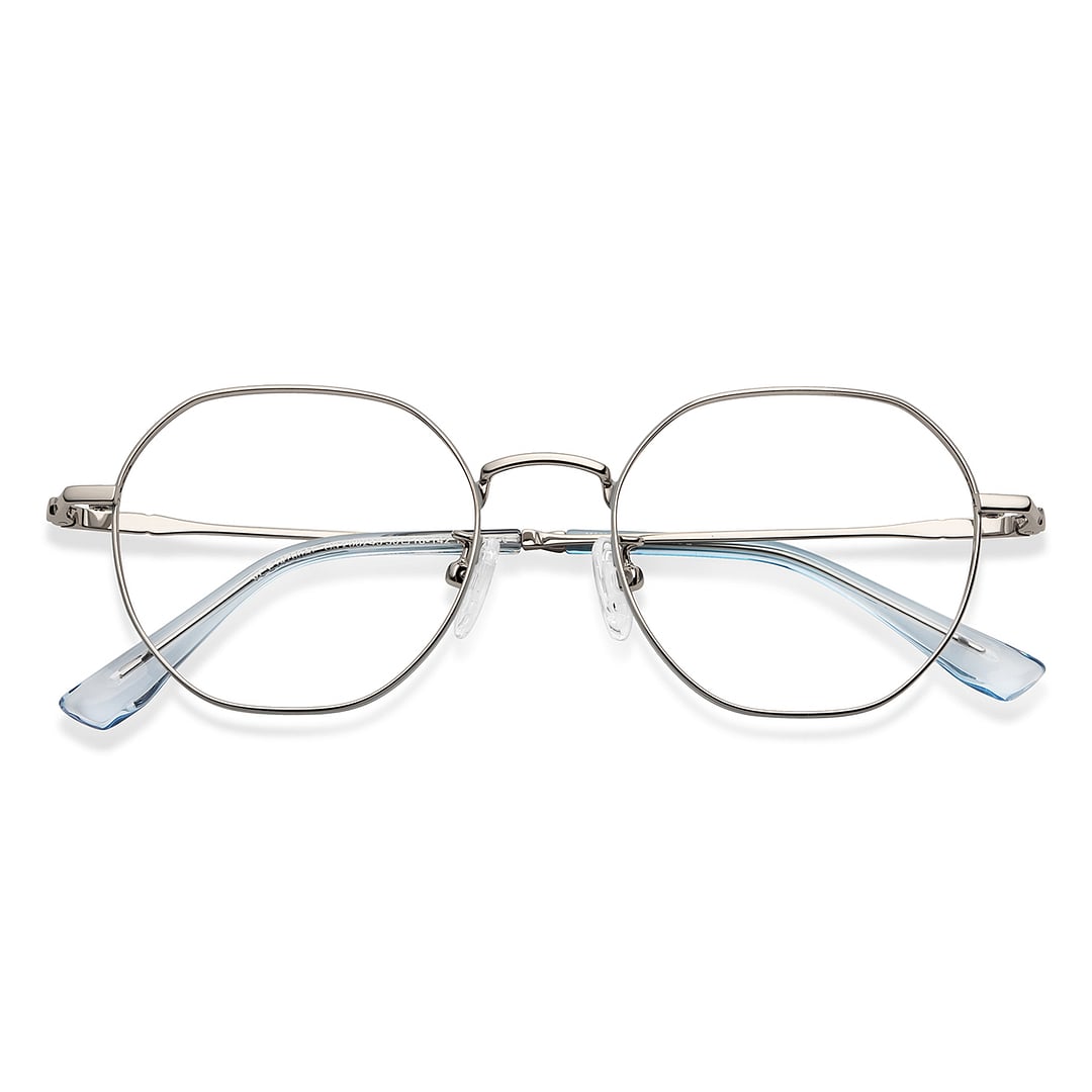 Vincent Chase Online Silver Full Rim Round left side