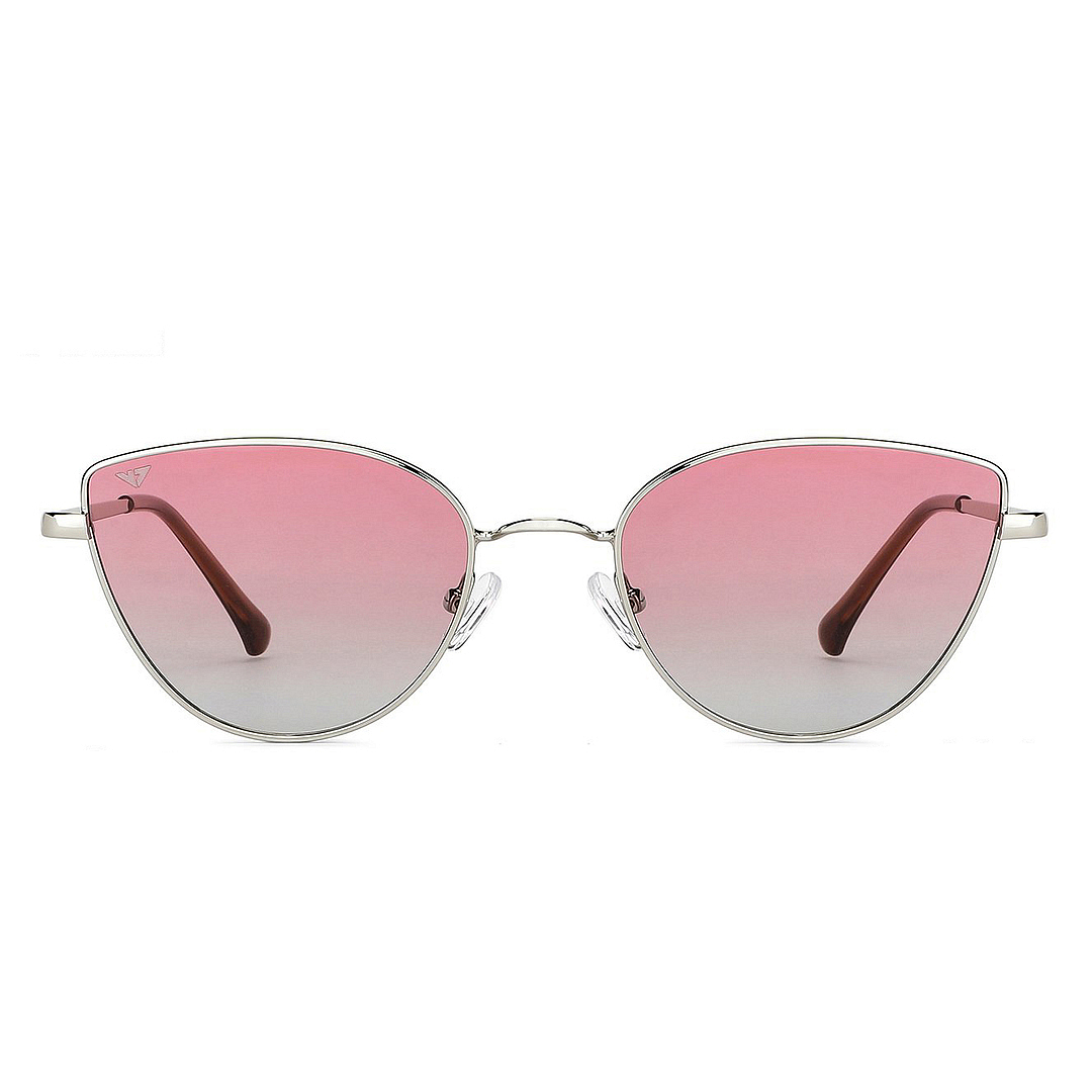 Vincent Chase Online Silver Full Rim Cat Eye left side