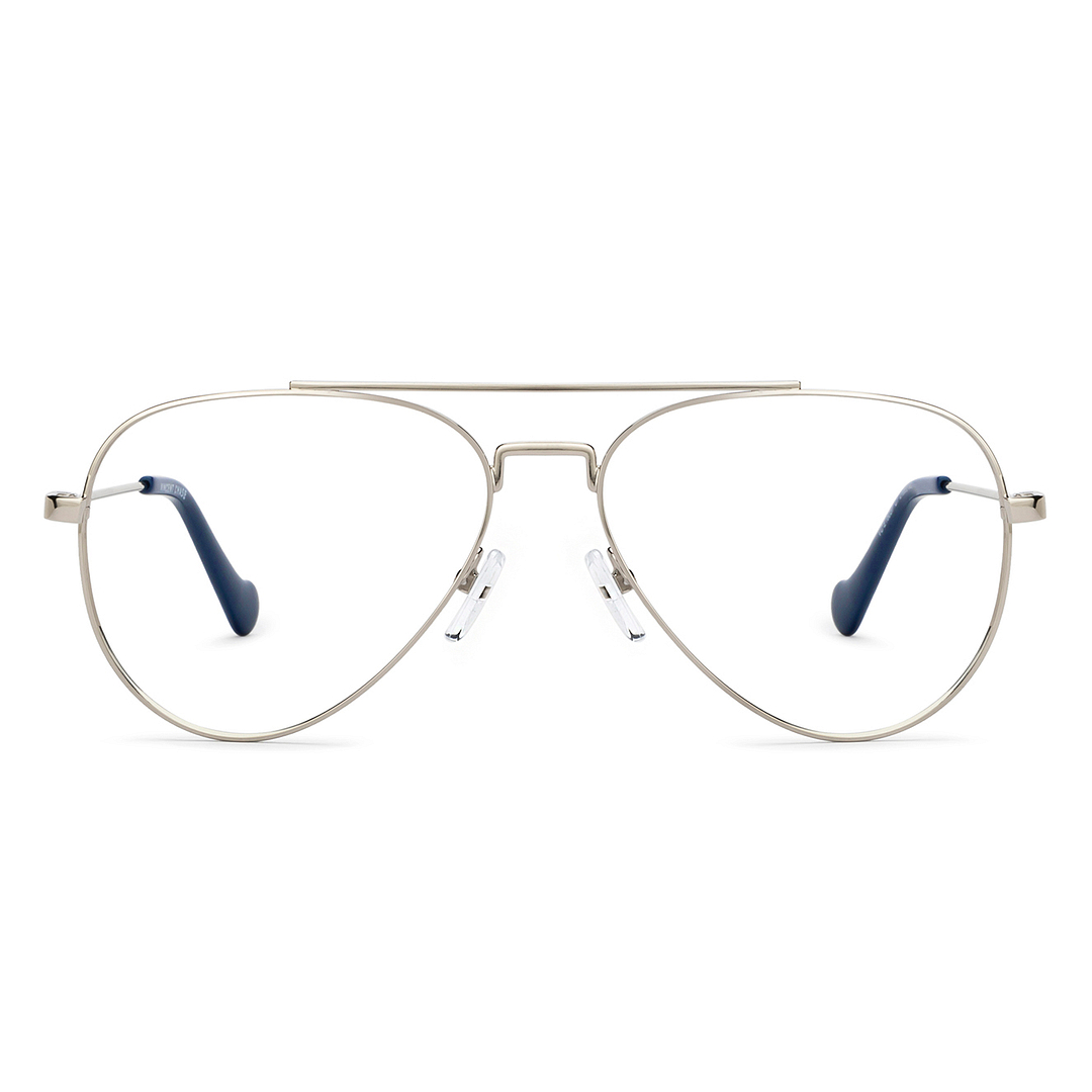 Vincent Chase Online Silver Full Rim Aviator left side
