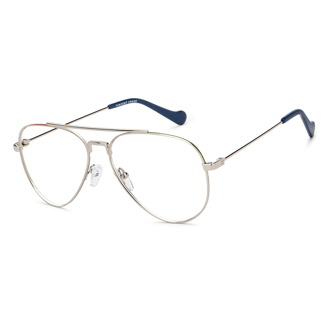Vincent Chase Online Silver Full Rim Aviator right side