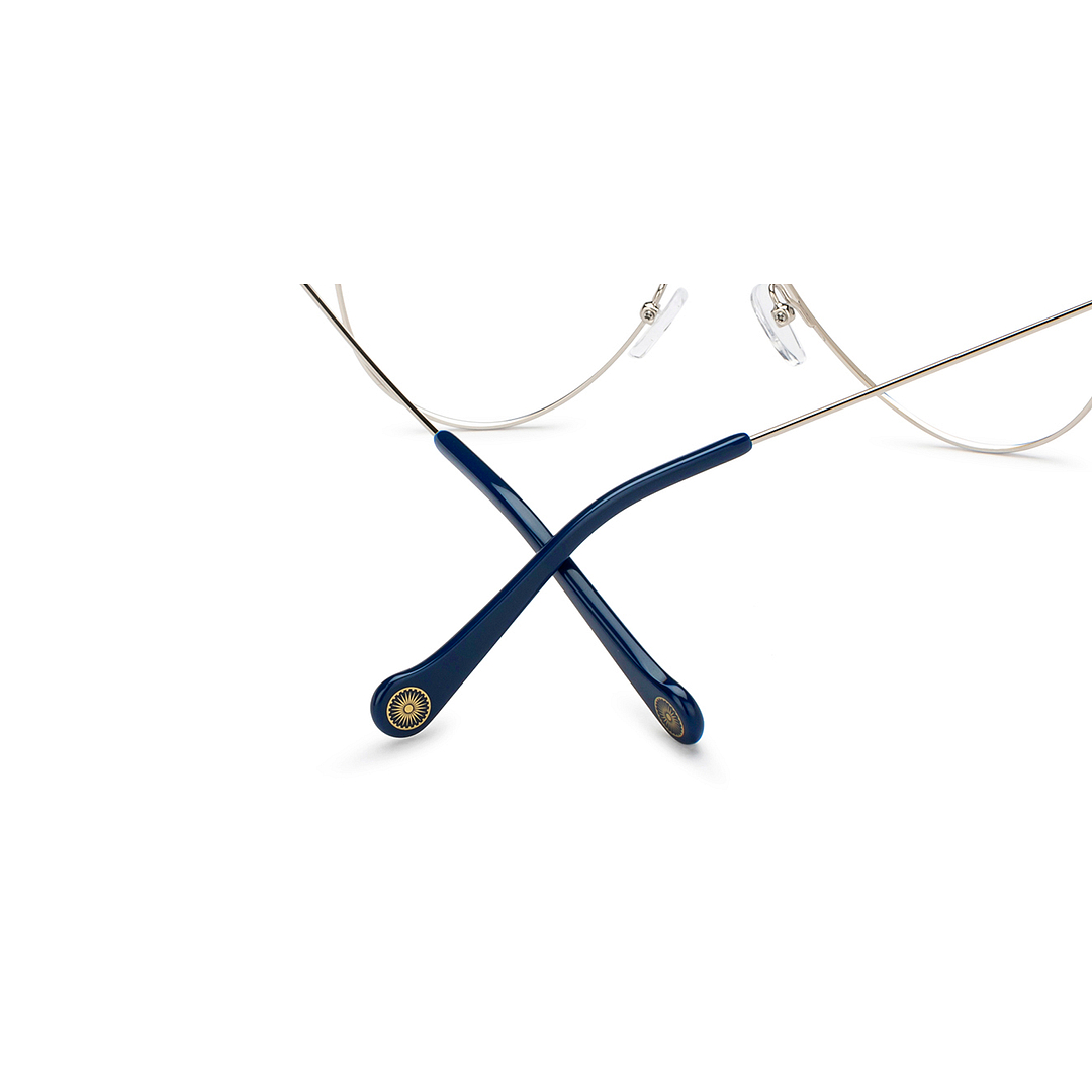 Vincent Chase Online Silver Full Rim Aviator left side