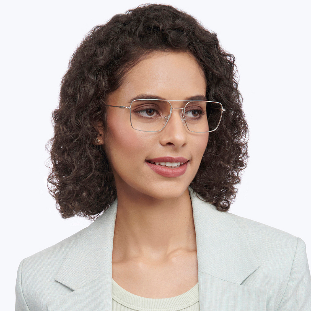 Vincent Chase Online Silver Full Rim Square right side