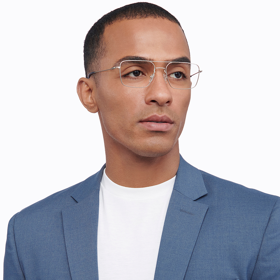 Vincent Chase Online Silver Full Rim Square right side